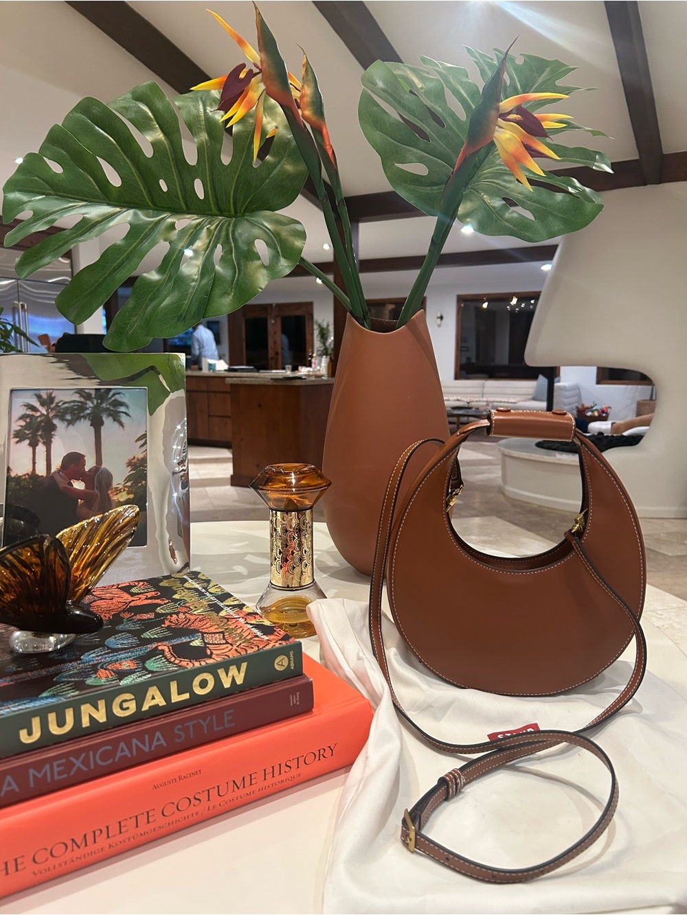 Staud Moon Leather Bag